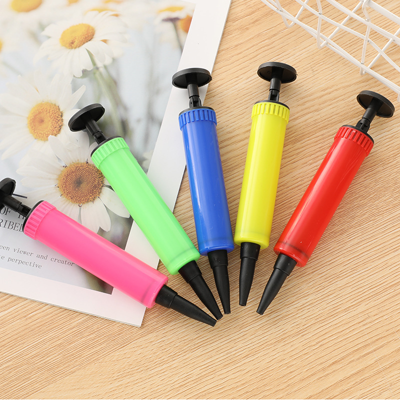 便携式迷你手推充气筒 气球玩具打气筒 网红青蛙打气筒塑料充气筒