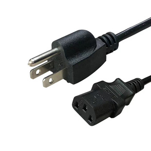 American Standard Plug Cord, Three-Core American Standard Suffix Power Cord, American Three-Plug Extension Cord, Pure Copper Core Power Cord