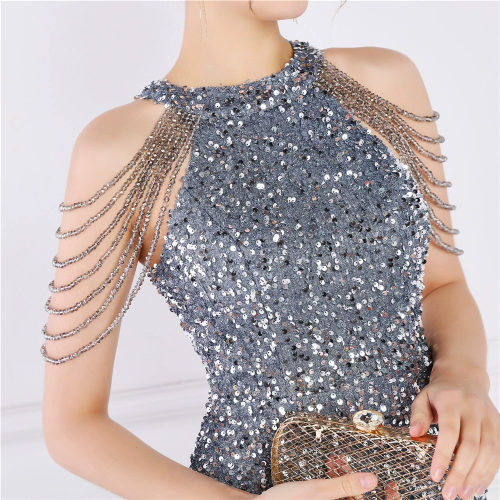 maternity evening dresses 2022 New Off Shoulder Banquet Evening Dress Female New Phantom Color Sequin Short Dress Party Small Dress Fairy Series Dresses black ball gown