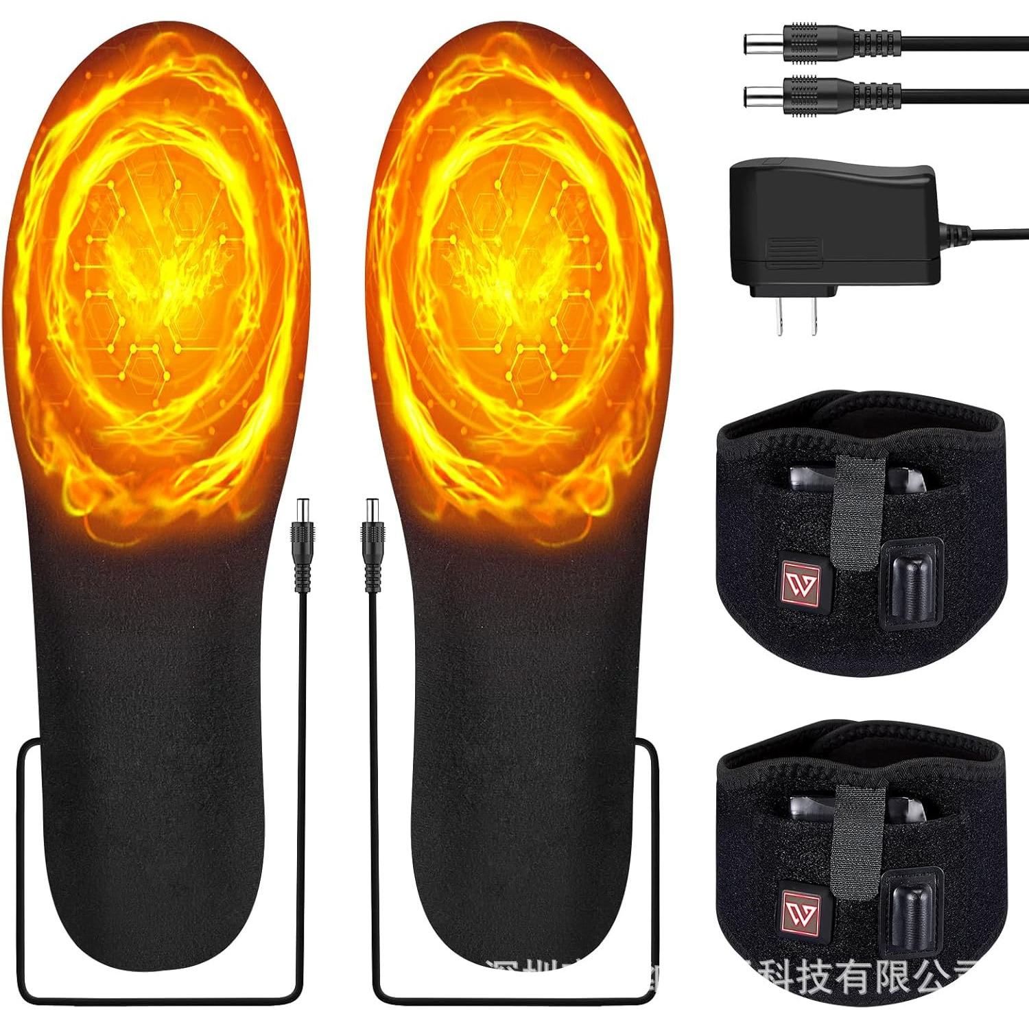 USB-грелки для стоп, электрические грелки для ног, перезаряжаемые, с регулируемым размером, для подогрева переднего отдела стопы, полноразмерные для защиты от холода