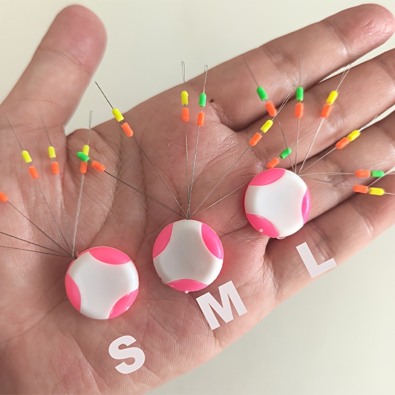 Colorful Fishing Tackle for Rock Fishing and Lure Fishing: Dual-Color Half-Bead Accessories, Double Positioning Beads, Colorful Space Beads, Positioning Stop Beads