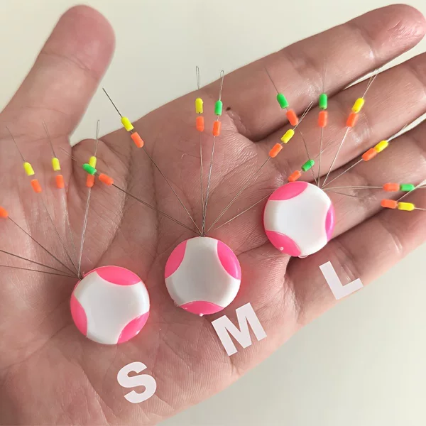 Colorful Fishing Tackle for Rock Fishing and Lure Fishing: Dual-Color Half-Bead Accessories, Double Positioning Beads, Colorful Space Beads, Positioning Stop Beads