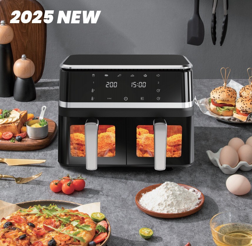 10L 더블통 대용량 튀김기(전자 터치 비주얼)