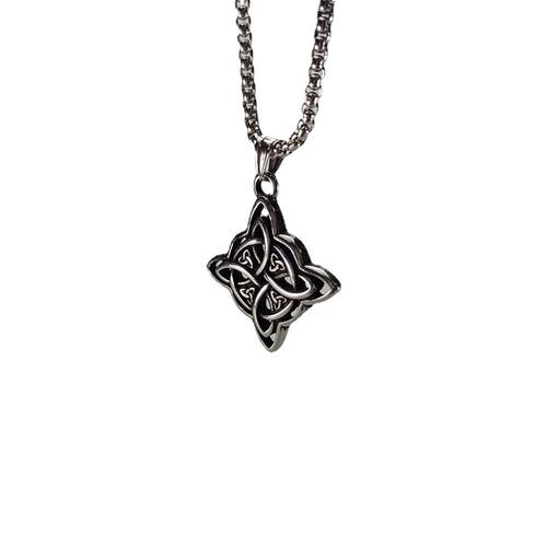 Summer E-commerce Rustic Vintage Celtic Knot Necklace Endless Love Recycled Knot Titanium Steel Pendant