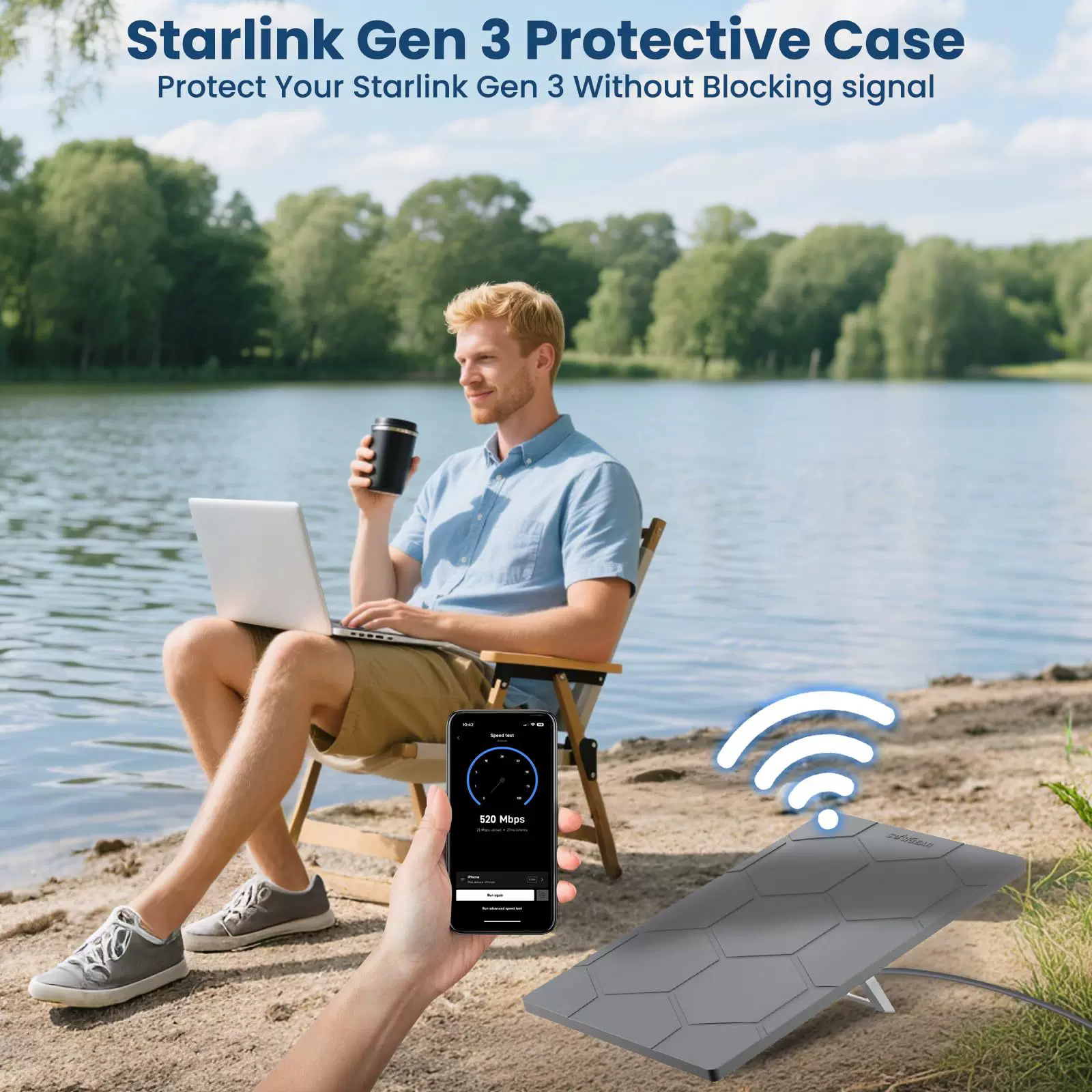 亚马逊新品Starlink Mini 配件星链天线防摔保护套硅胶天线保护套