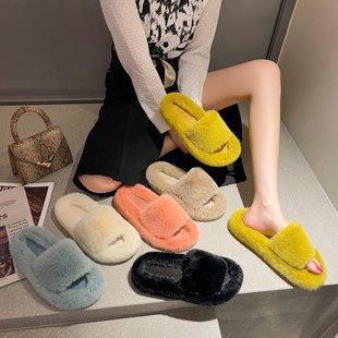 2025�ﶬ�W�t��Ь���Q��a42ëë��ЬŮ�⴩��ůһ����Ьslipper