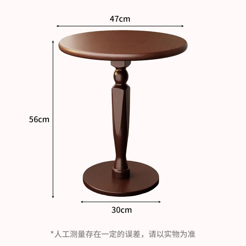 沙发边几实木小桌子客厅小茶几圆桌床头桌边桌边柜法式阳台小茶桌|undefined