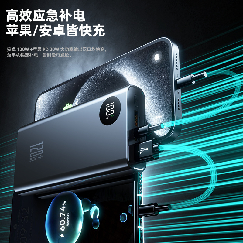 国境を越えた超高速充電 120W 大容量 20000 mAh パワーバンクソース工場卸売印刷ロゴ|undefined