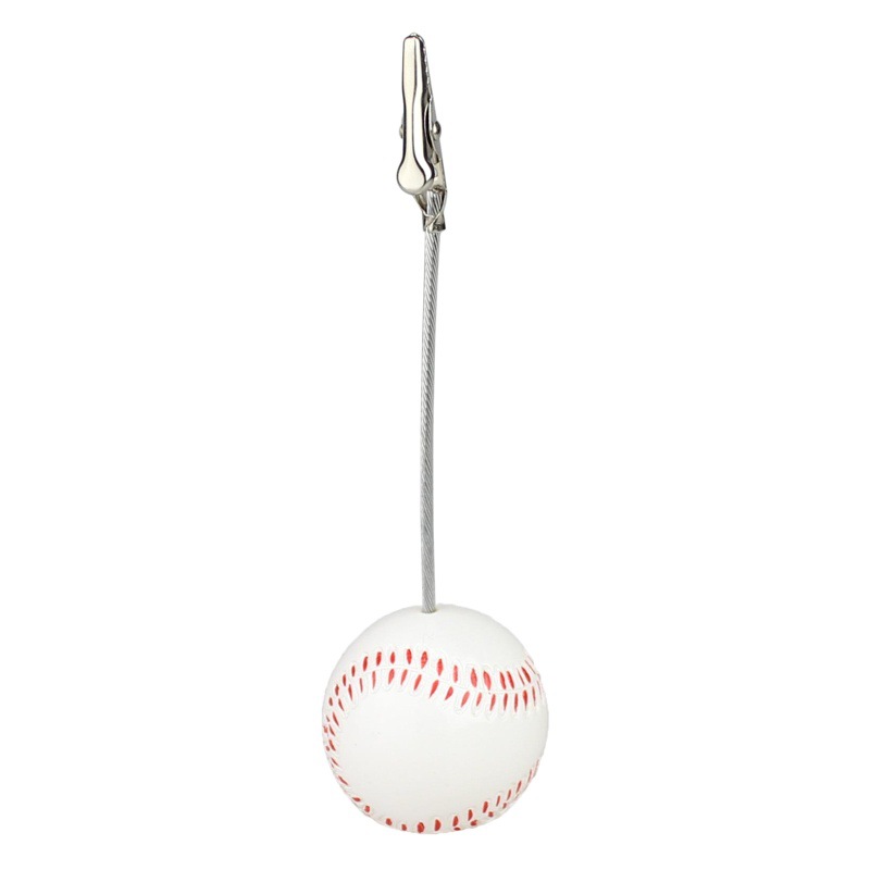 Nota clip de resina deportes bola Base Metal cocodrilo boca foto Clip, Oficina decoración del hogar