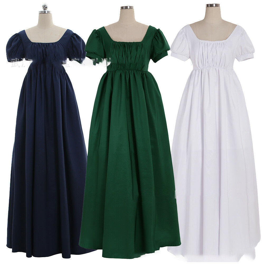 Medieval Evidence Women's Dress High Waist Tea Robe Dress Medieval Evening Dress Costume