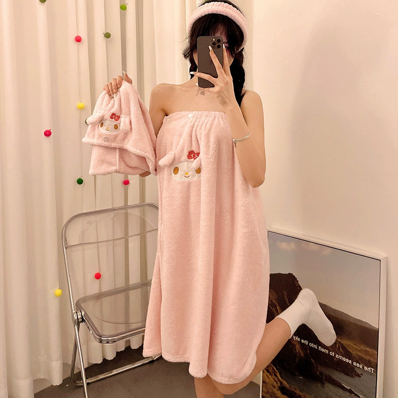 Мультяшное впитываемое полотенце Мелоди можно носить с большим полотенцем