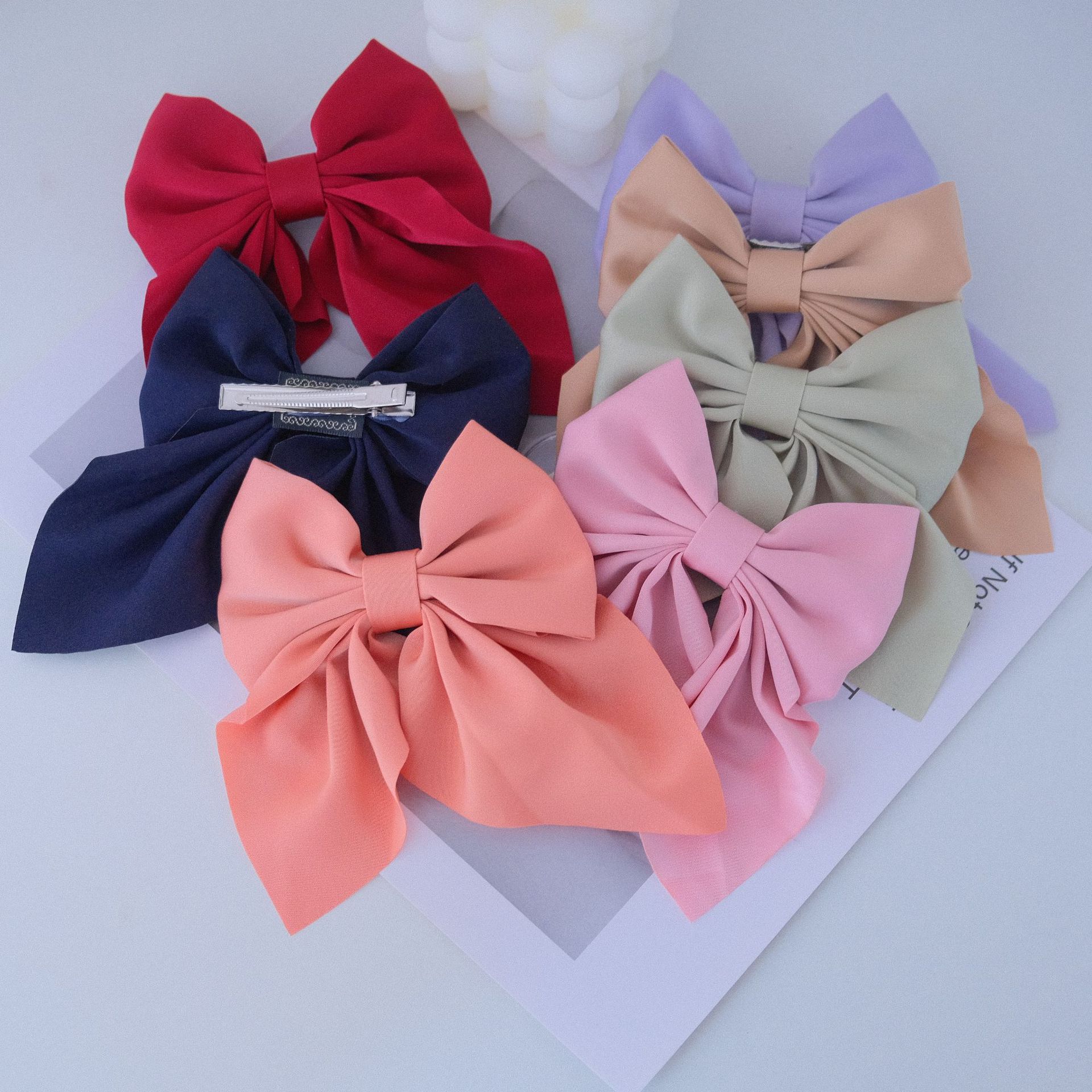 Women's Sweet Bow Knot Cloth Hair Clip display picture 17