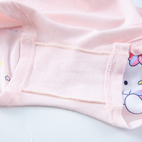 Wholesale new KT cat children's pure cotton underwear girls printed little girl cartoon boxer children's underwear five pack