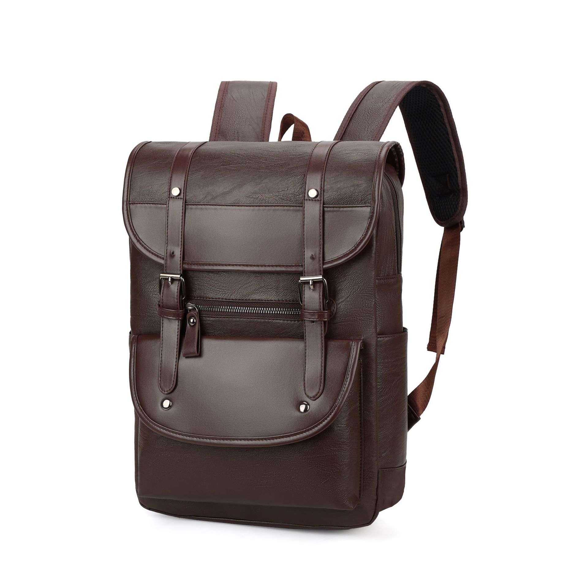 Men's Backpack Street Style Vintage British Fashion Brand Middle School Student School Bag Stylish Versatile Travel Backpack