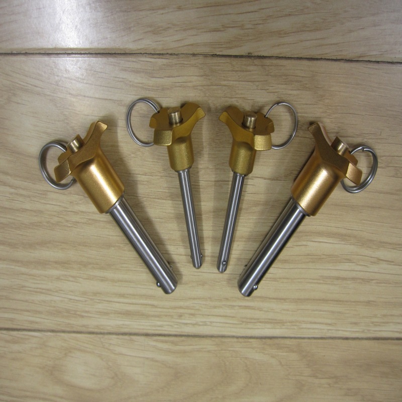 销轴304不锈钢 梅花形手柄快锁插销 销子φ10 可夹持尺寸多种可选