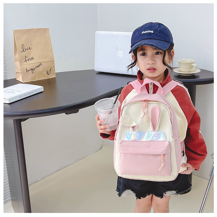 446g Weight Sequins, Sewing Thread Fashion Element Zipper Closure Type Double Shoulder Straps Strap Type Functional Backpack Bags Type Casual, School Occasion Nylon Material School Backpack, Kids Backpack Backpack Animal Pattern All Seasons Season Kid'S Gender Cute Style Square Shape Kid'S Nylon Animal Cute Sequins Sewing Thread Square Zipper Functional Backpack 4