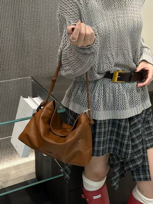 2025高级感复古软皮通勤包休闲简约休闲百搭松弛感单肩腋下包潮流|undefined
