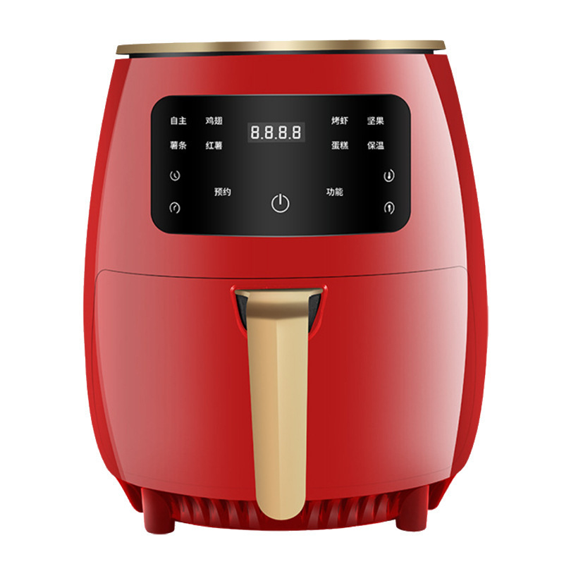 新款空气炸锅智能触屏多功能薯条机6LAir Fryer110V220V欧美英规|undefined