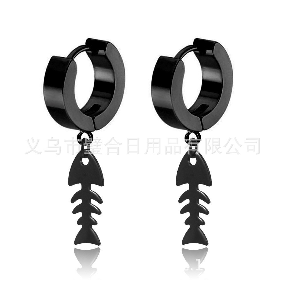 2022 nueva moda de los hombres de moda de las mujeres solo negro de titanio de acero