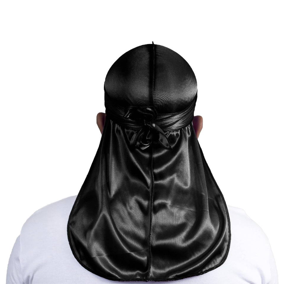 Nuevo gorro pirata de satén con estampado de leopardo de Amazon, turbante elástico estilo hip-hop europeo y americano, pañuelo para la cabeza de hombre con cola larga