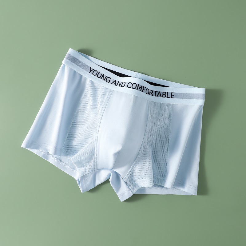 Algodón modal ropa interior de los hombres verano malla delgada transpirable Boxer shorts jóvenes Boxer shorts ropa interior