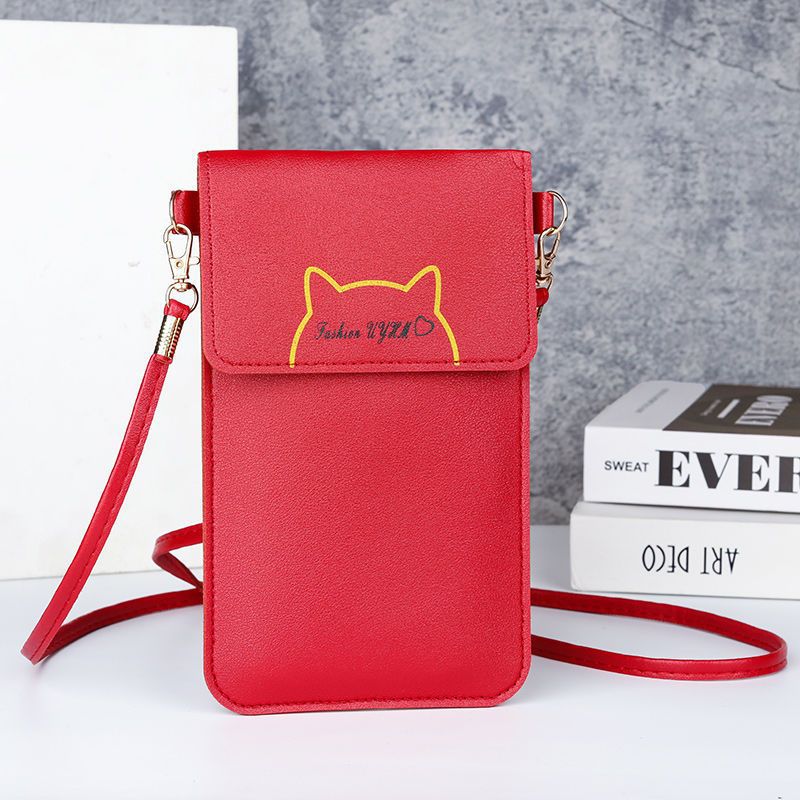 New women's mobile phone bag, versatile Korean style, fashionable small crossbody bag, mini large capacity coin purse, multi-functional crossbody bag