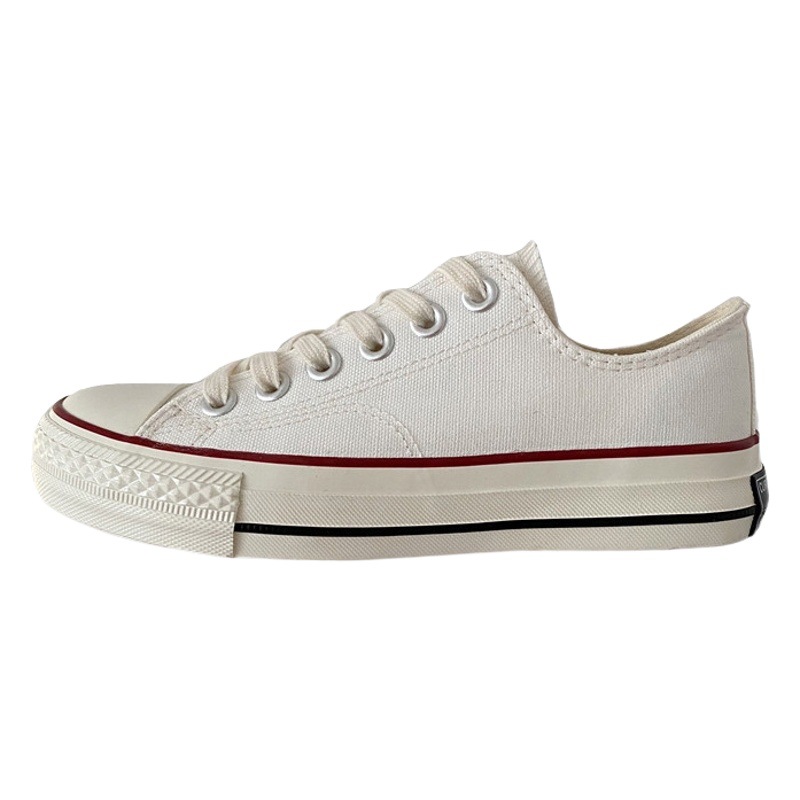 Zapatos de lona regrabados hombres y mujeres parejas estudiantes coreanos zapatos casuales de todo fósforo zapatos individuales zapatos blancos 1970s zapatos de moda A09