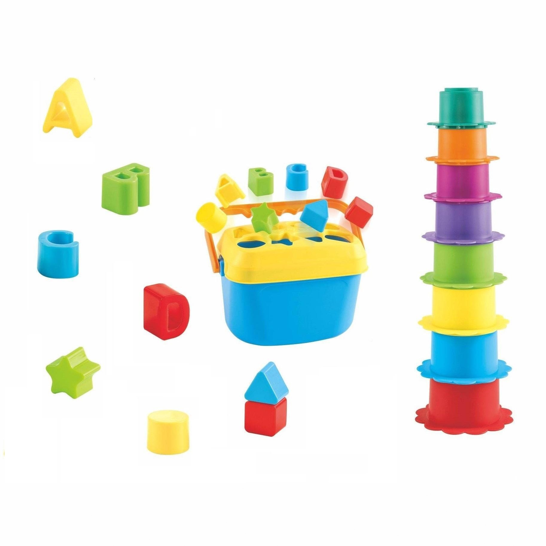 Educación temprana transfronteriza para niños tambor de mano para bebés masculinos y femeninos forma emparejada piscina de arena cognición de bloques de construcción jugando con agua herramienta de arena