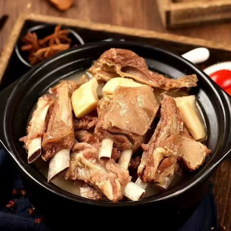 Braised lamb chops cooked with heated ready-to-eat 400g