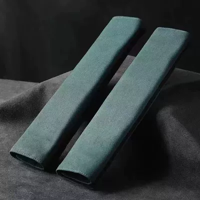 Accessories, Fashionable and Soft Safety – Seat belt shoulder pad - green-universal-mark-2-pieces