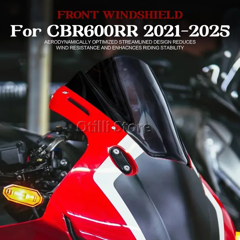 Suitable for Honda Cbr600Rr 2021-2025 Motorcycle Modified Acrylic Front Windshield Cross-Border
