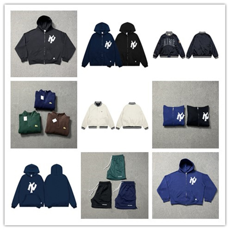 批发潮牌AK经典字母宽松连帽卫衣卫裤 ALD男女高街棒球服夹克外套