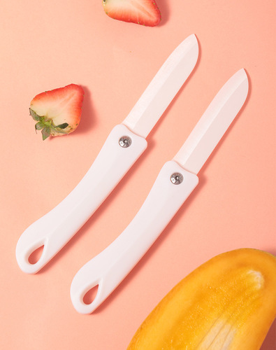 Japanese ceramic fruit knife melon fruit knife peeling knife foldable ceramic knife paring knife creative portable knife