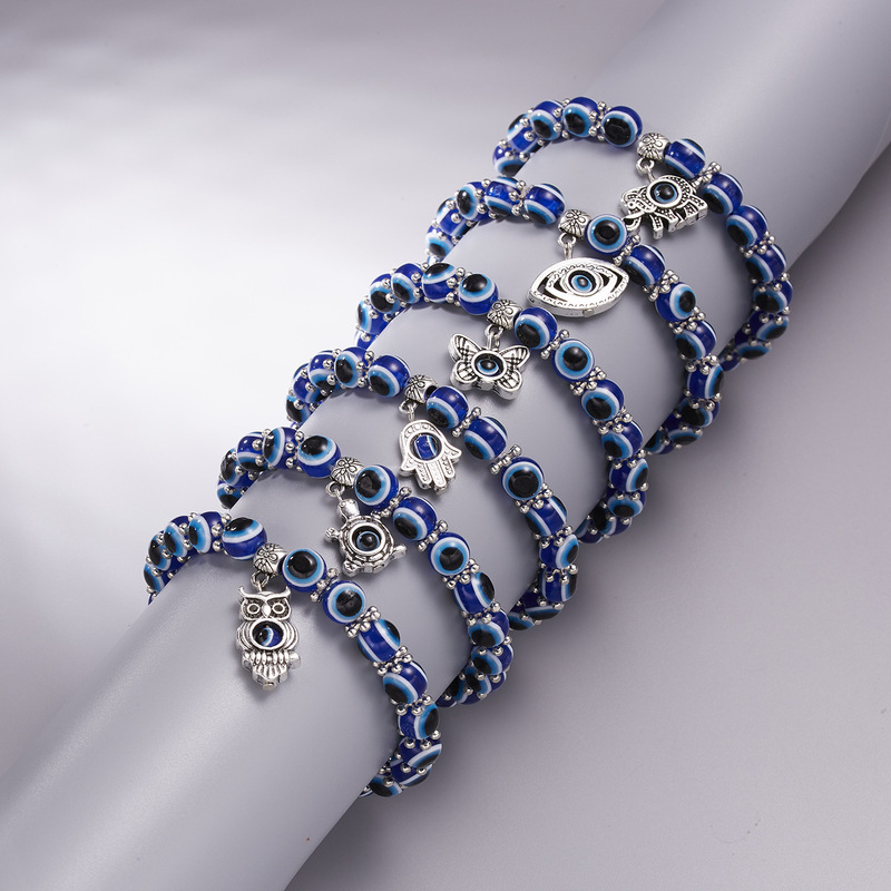 Cross-Border Hot-Selling Eye Bracelet Series Alloy Electroplated Blue Eye Jewelry Factory Direct Sales Cross-Border Hot-Selling Eye Bracelet Series Alloy Electroplated Blue Eye Jewelry Factory Direct Sales