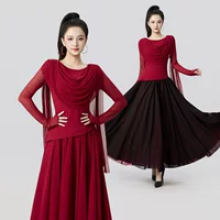 雪纺材质现代舞演出服女款秋季新款