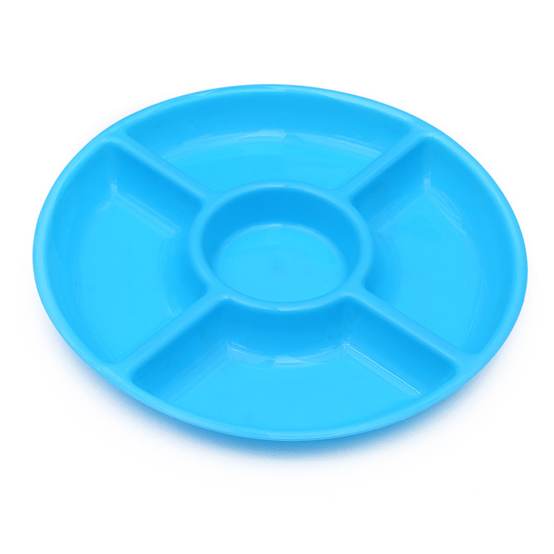 Plato de frutas con 4 compartimentos, estilo moderno