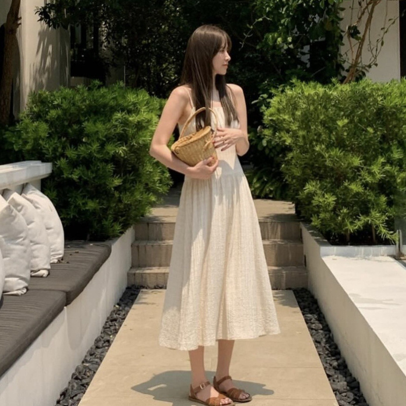 ~~~~~Korean Niche 25 New Jennie Same Style Sweet Suspender Long Dress ~~~~~Korean Niche 25 New Jennie Same Style Sweet Suspender Long Dress