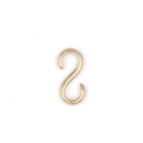 Pure copper letter leopard print horseshoe keychain brass S hook buckle decorative buckle DIY car keychain assembly ornament