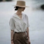 小众气质法式短袖衬衫