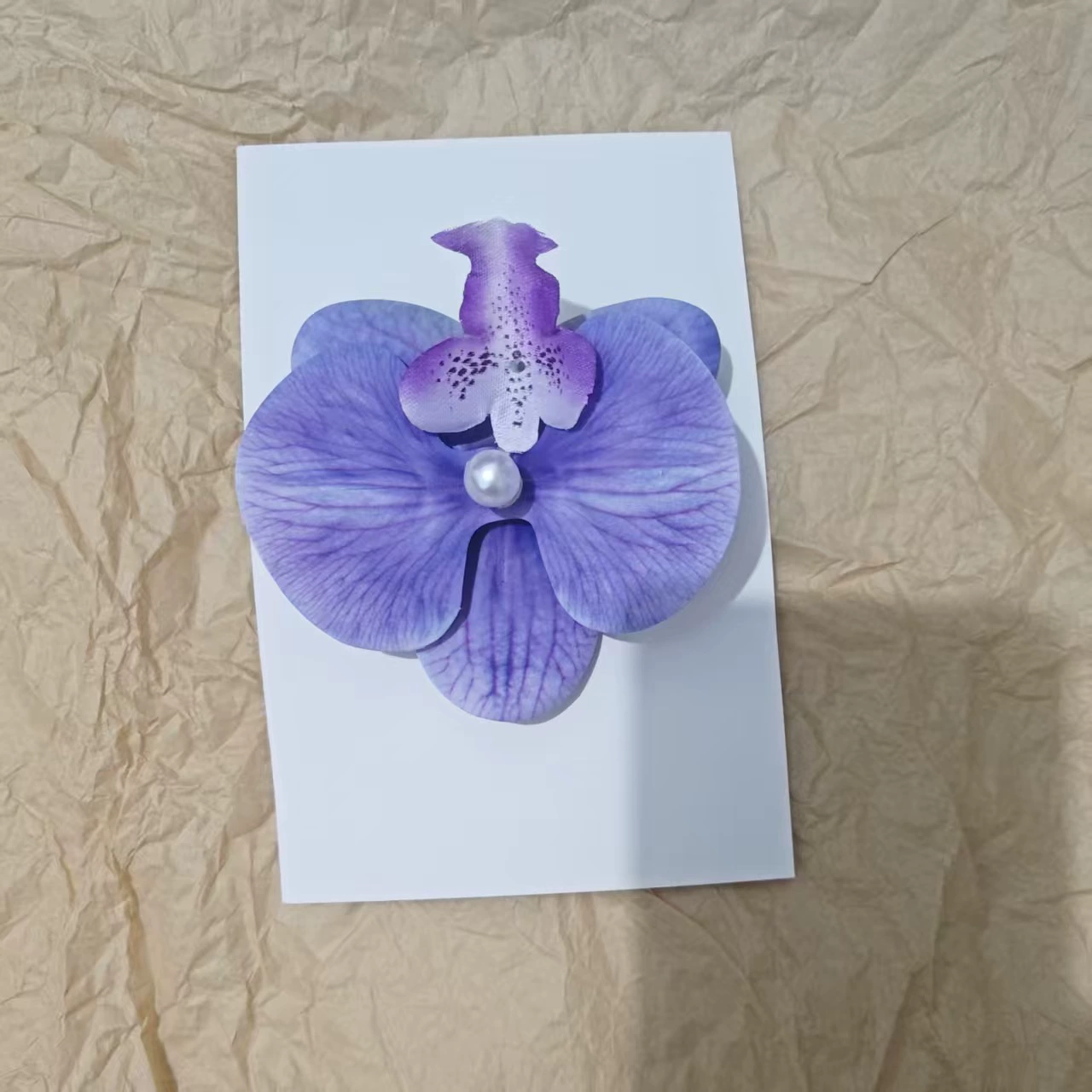 Hairgrip floral clips, princess French-style phalaenopsis & plumeria, multi-size duckbill & pins