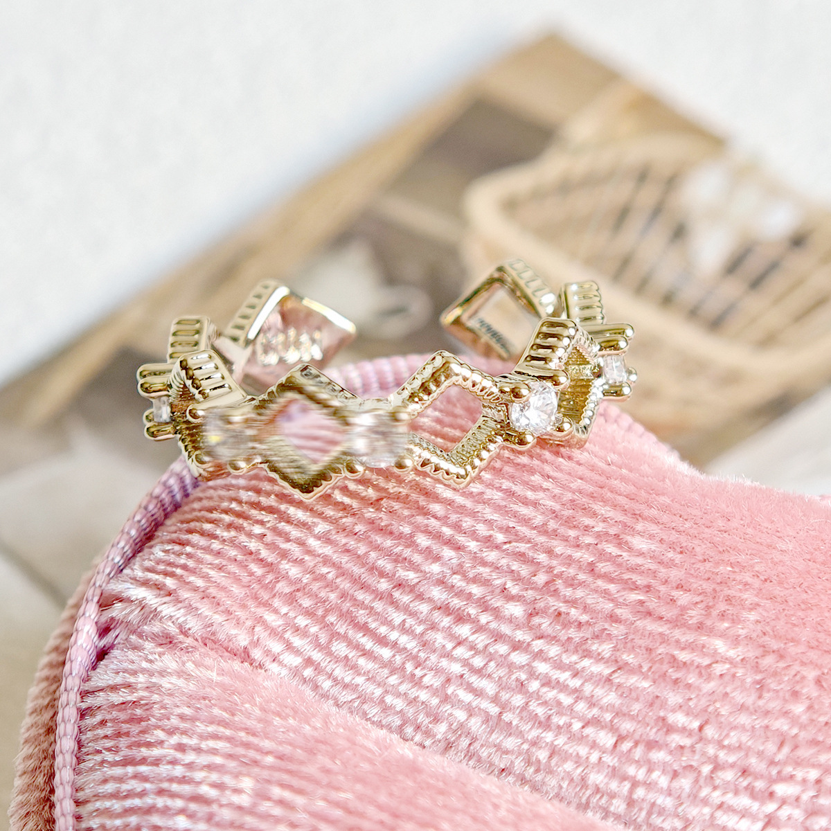 Jz0053 single row diamond lace