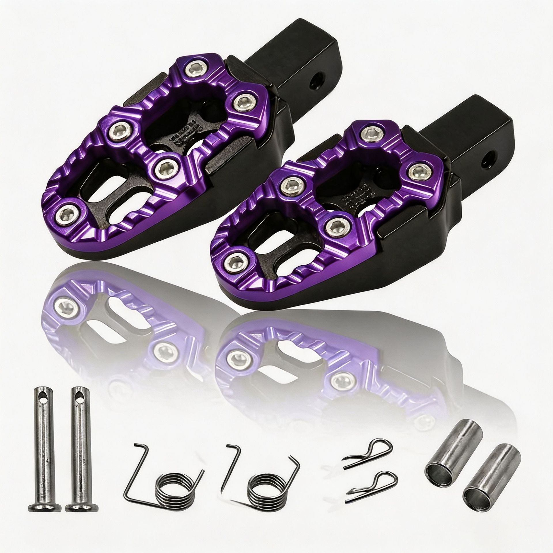 Electric Vehicle Accessories, Cross-Border Motorcycle Modification, Adjustable Foot Pedals, Universal Aluminum Alloy Wear-Resistant Anti-Slip Foot Pedals