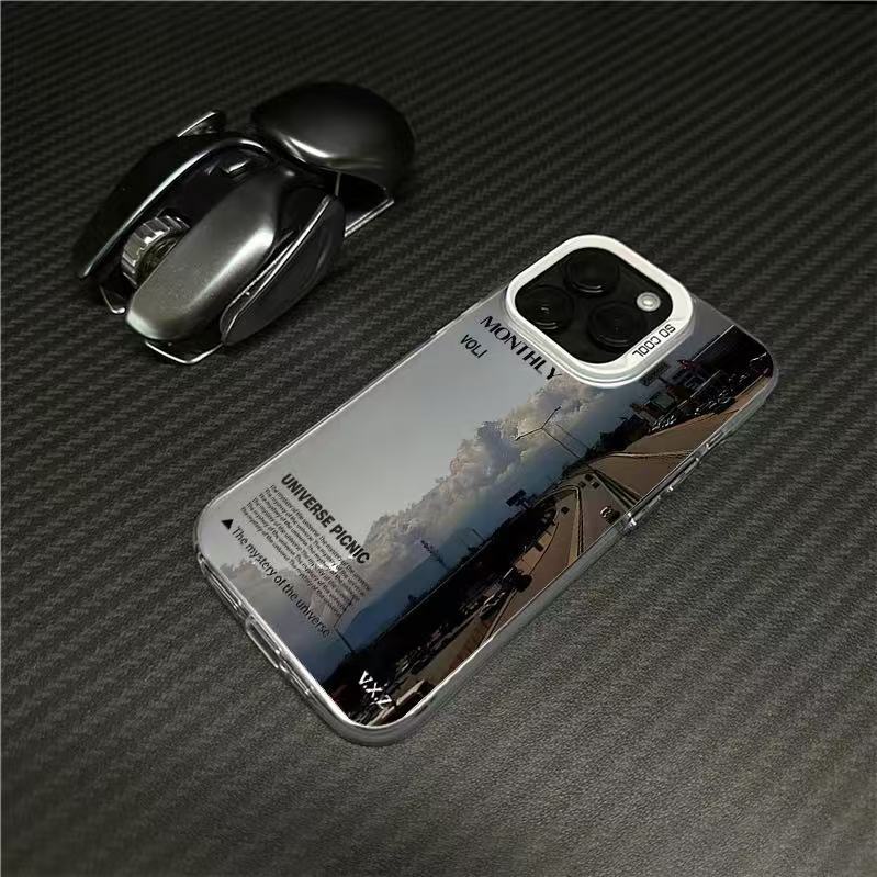 Nuevo paisaje para iphone16 funda para teléfono móvil Apple 15promax/14 anti-caída 13pro12 Europa y América 11xr