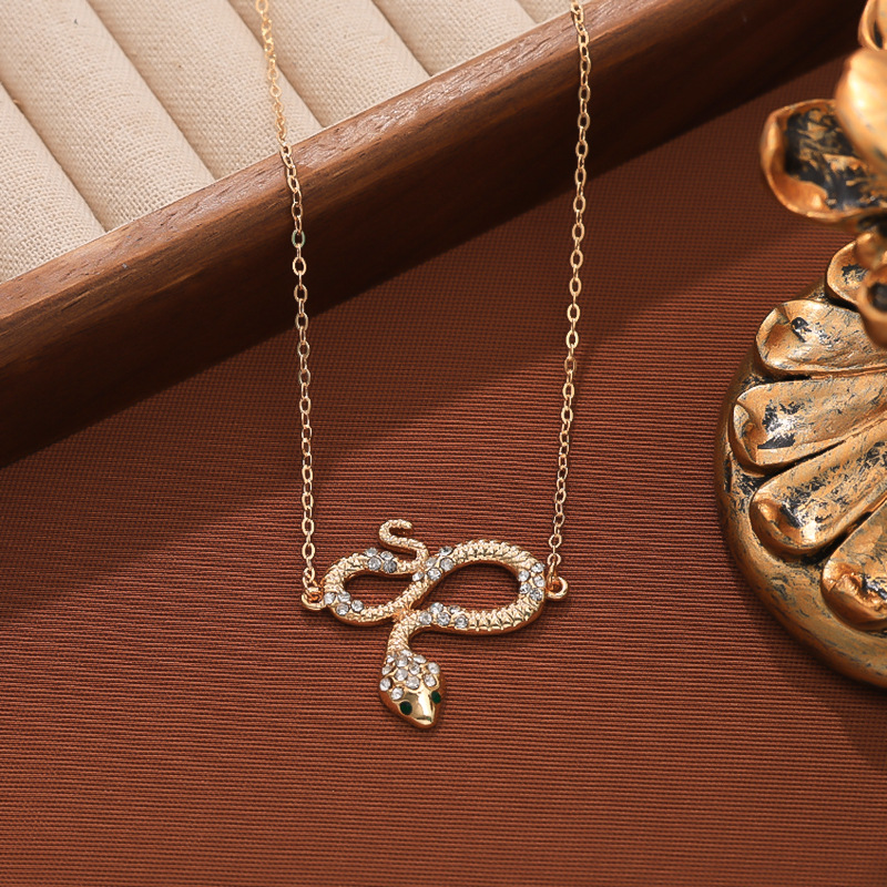 Joyas de moda europeas y americanas, collares de serpiente transfronterizos, simplicidad y versatilidad, cadena de clavícula para mujeres. image 3