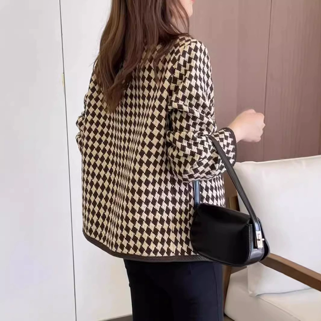 Демисезонная куртка, модный длинный рукав, стиль Chanel, западный стиль