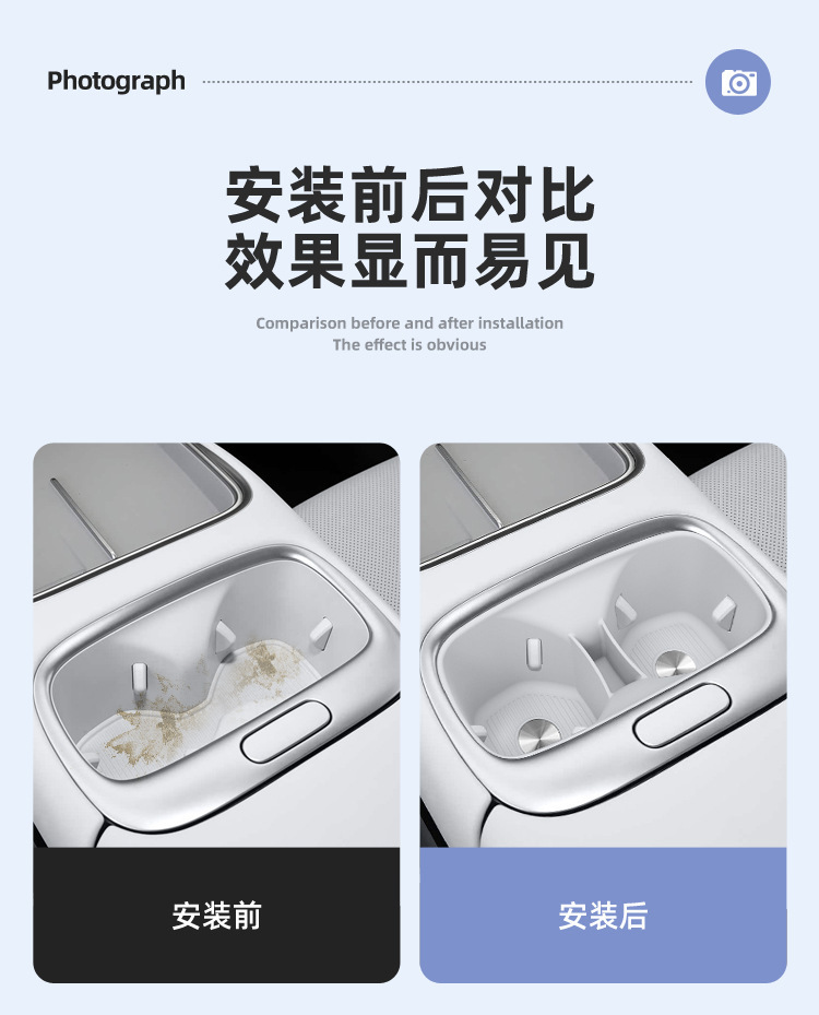 Suitable for Xpeng MONA L03 central control water cup mat, silicone cup holder accessories, car interior decoration cup cover