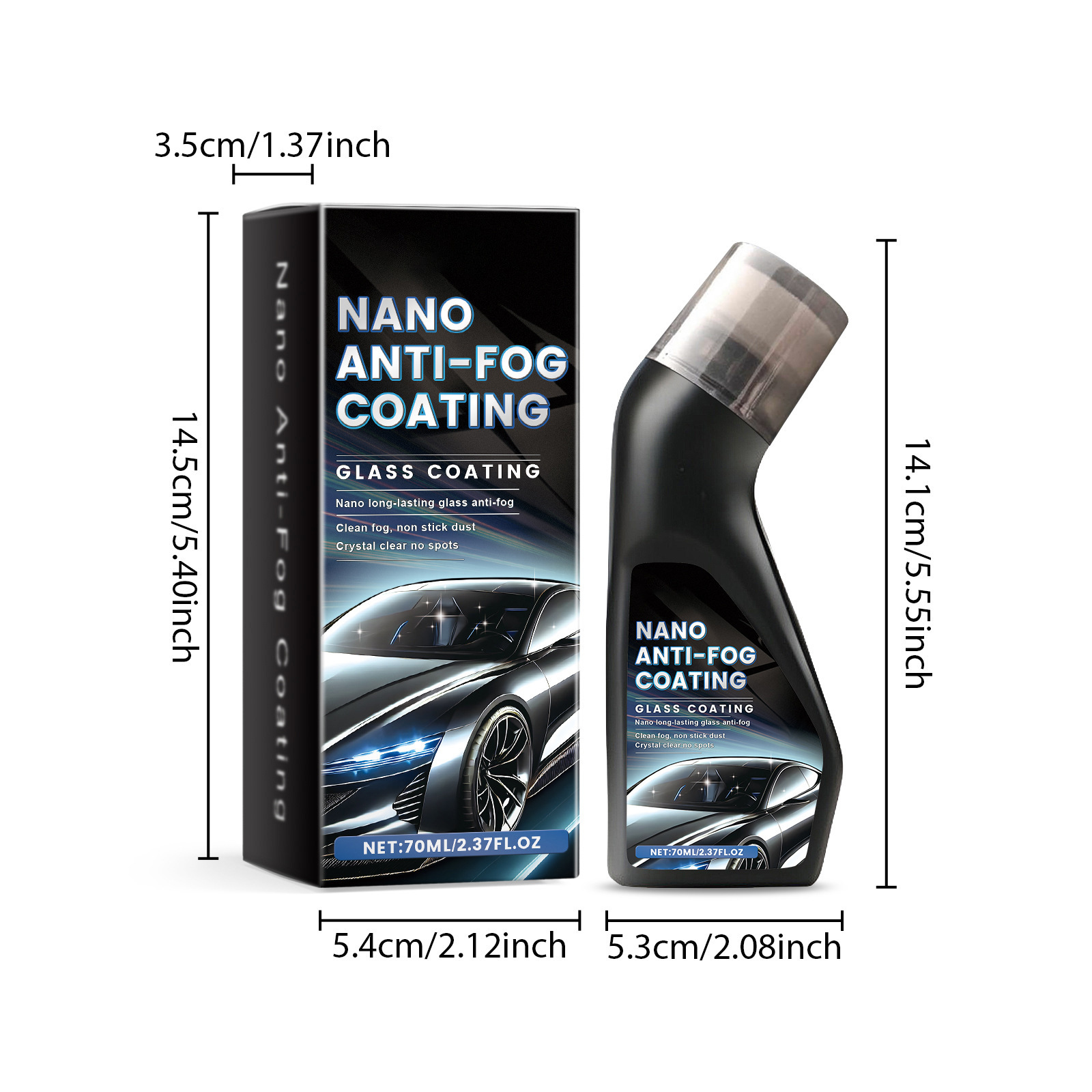 Car glass anti-fog agent windshield coating agent windshield stain removal anti-fog cleaning car coating agent