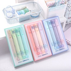 集物社心有靈犀手帳熒光筆彩色記號筆創意軟頭護眼色標記筆套裝筆