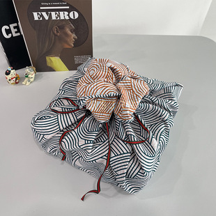 Chinese style line art LV Fu cotton printed bag towel dessert gift box decorative cloth lunch box Bento bag cloth