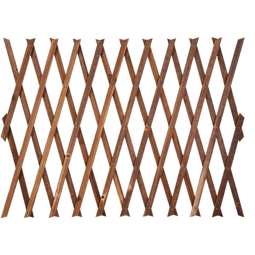 Открытый выдвижной карбонизированный деревянный забор Двор садовый забор альпинистская стойка украшение стены твердая деревянная сетка Цветочная стойка